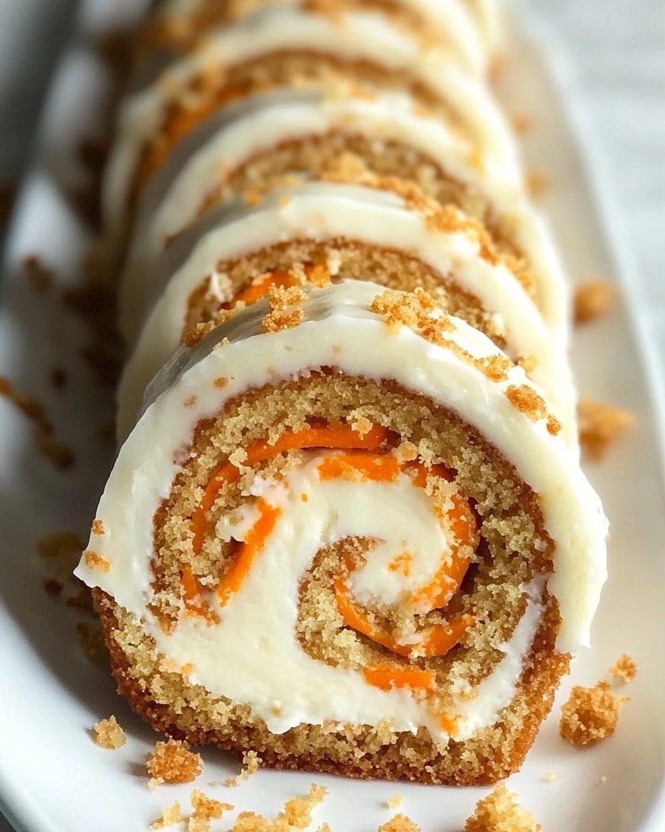 Carrot Cake Roll with Cream Cheese Frosting Recipe - Recipe Image