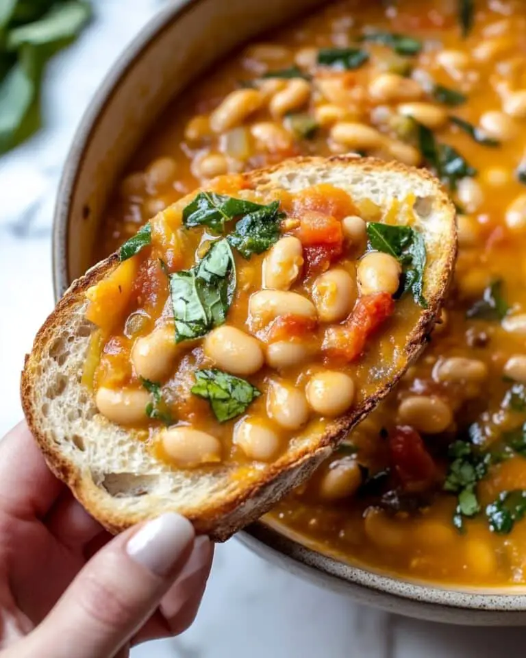 Creamy Tomato White Bean Stew Recipe