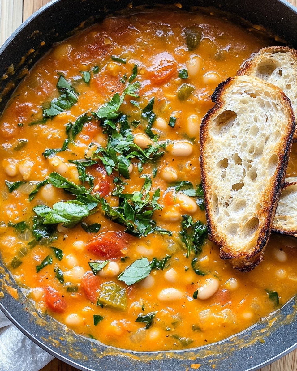 Creamy Tomato White Bean Stew Recipe - Recipe Image