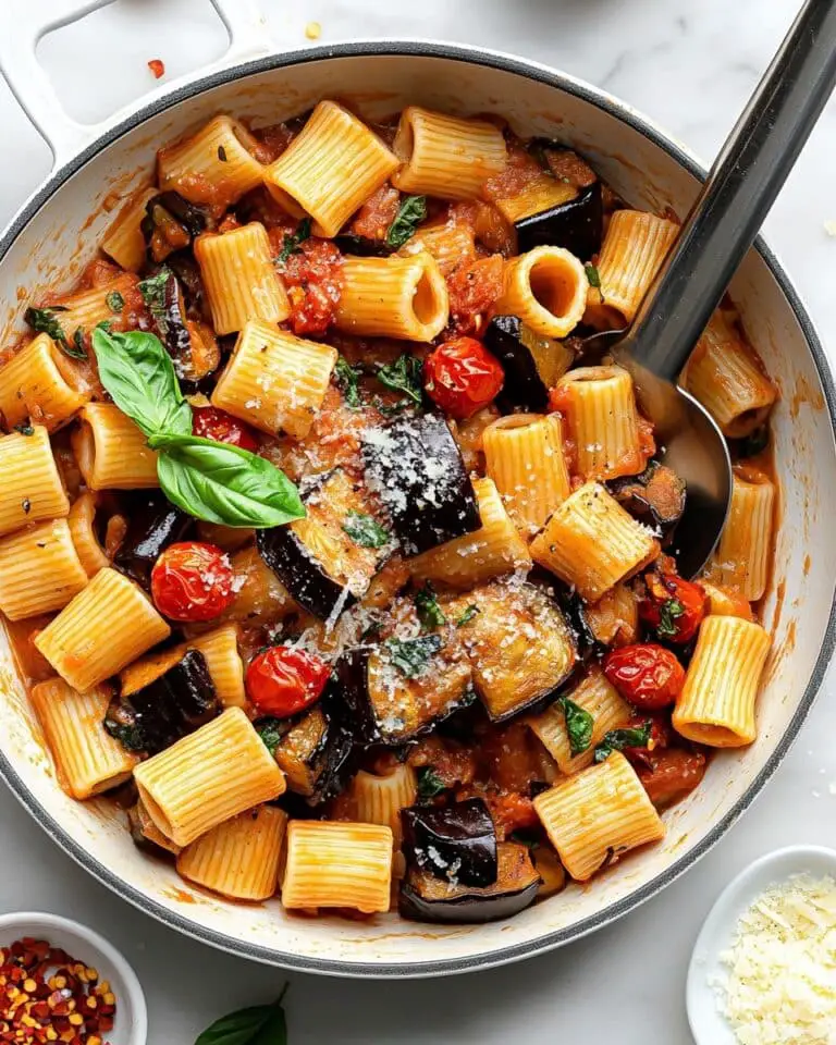 Eggplant and Fresh Tomato Pasta Recipe