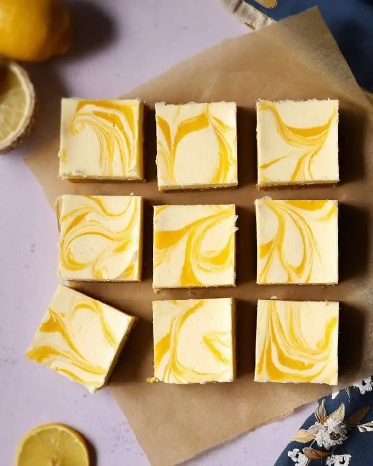 Swirled Lemon Cheesecake Bars Recipe
