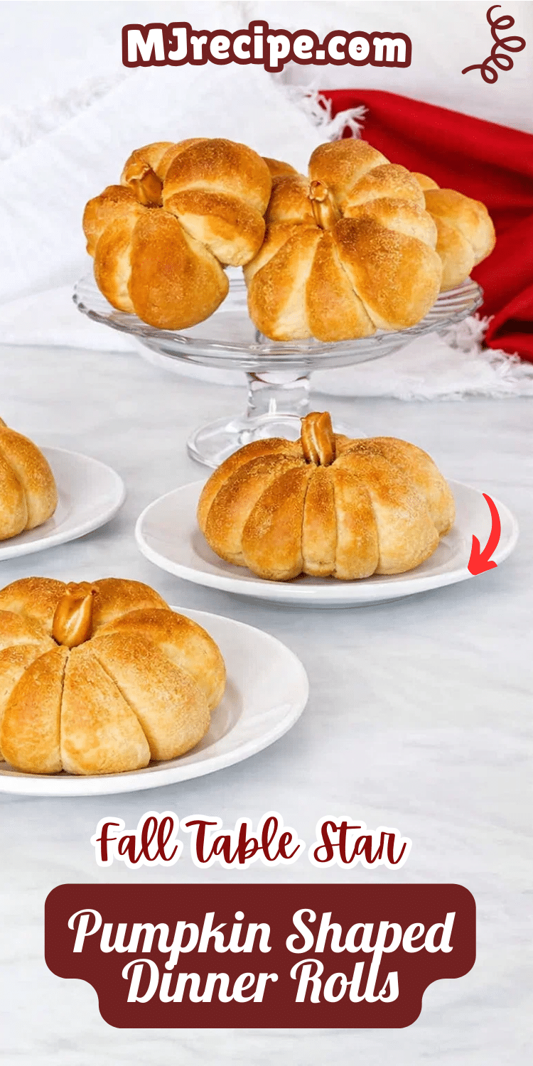 Pumpkin-Shaped Dinner Rolls Recipe