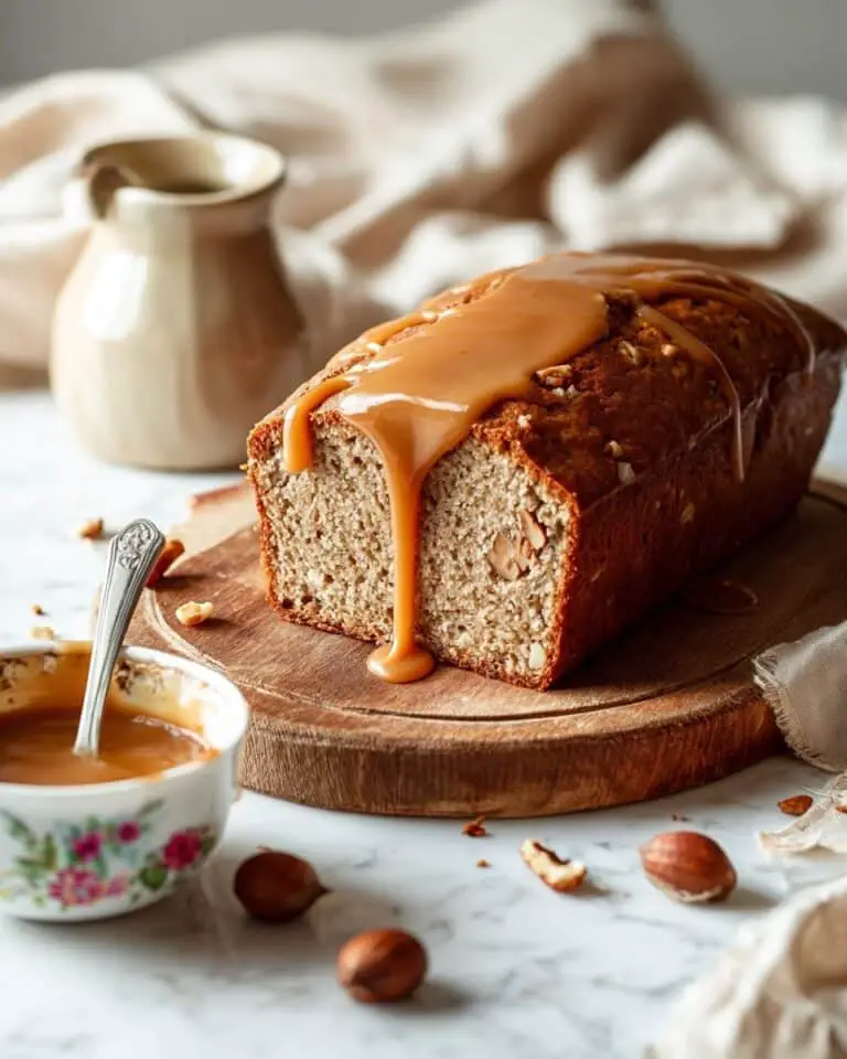 Rich Brown Butter Pumpkin Bread with a Salted Maple Glaze Recipe