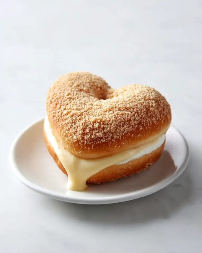 Crème Brûlée Heart Donuts Recipe