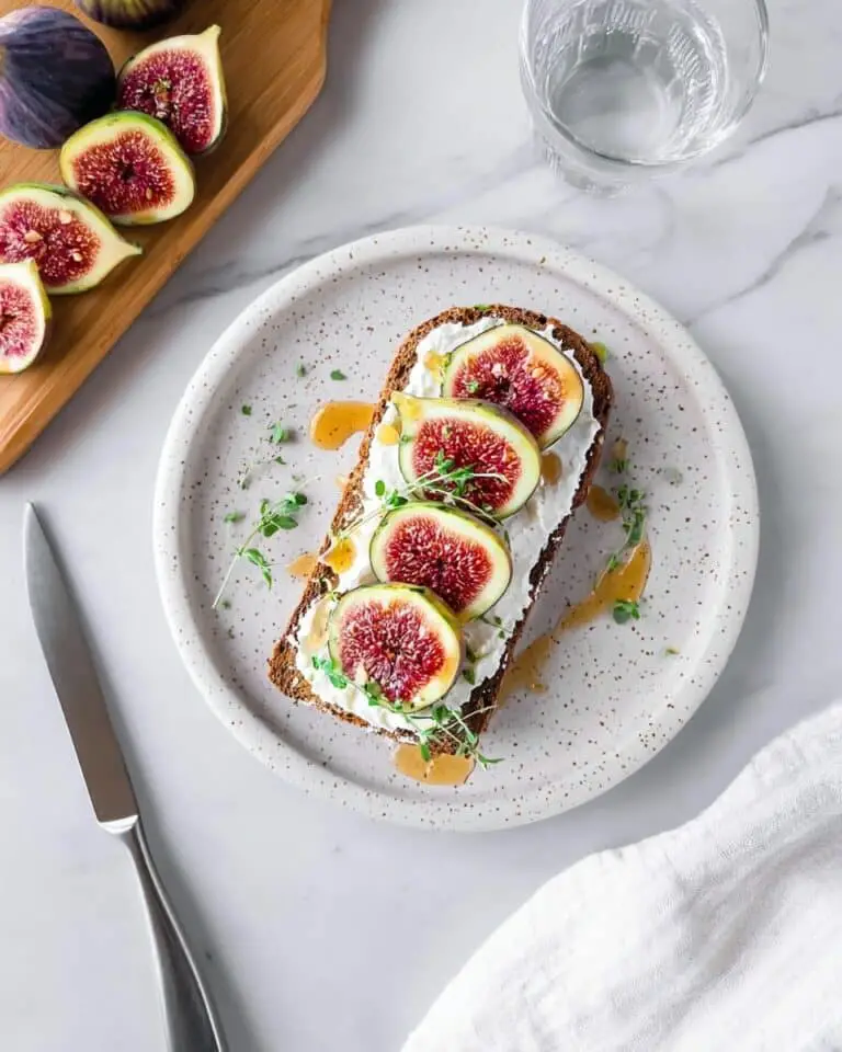 Fig and Goat Cheese Toast with Honey and Fresh Thyme Recipe