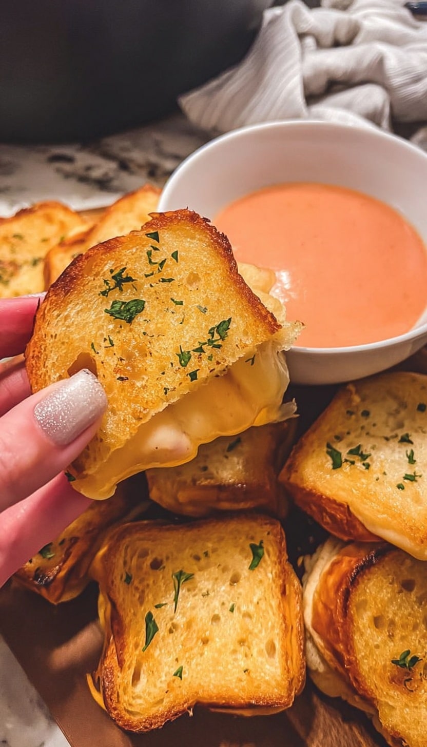 Hawaiian Roll Mini Grilled Cheese Recipe - Recipe Image