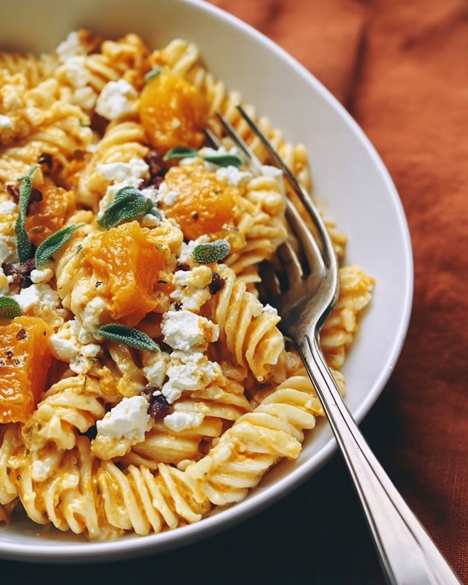 Baked Feta and Butternut Squash Pasta with Sage and Garlic Recipe - Recipe Image