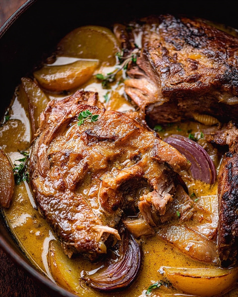 Apple Cider Braised Pork Shoulder Recipe - Recipe Image