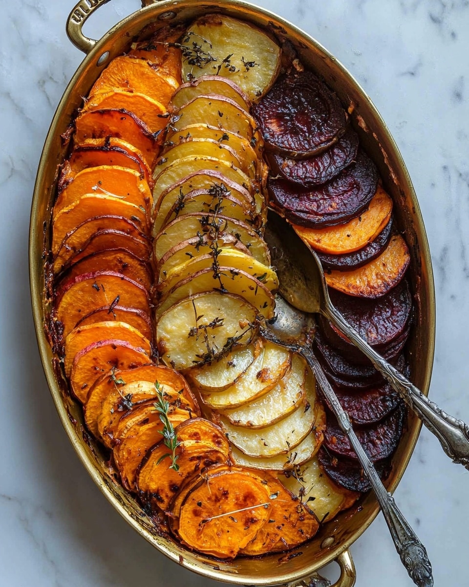 Cheesy Root Vegetable Gratin Recipe - Recipe Image
