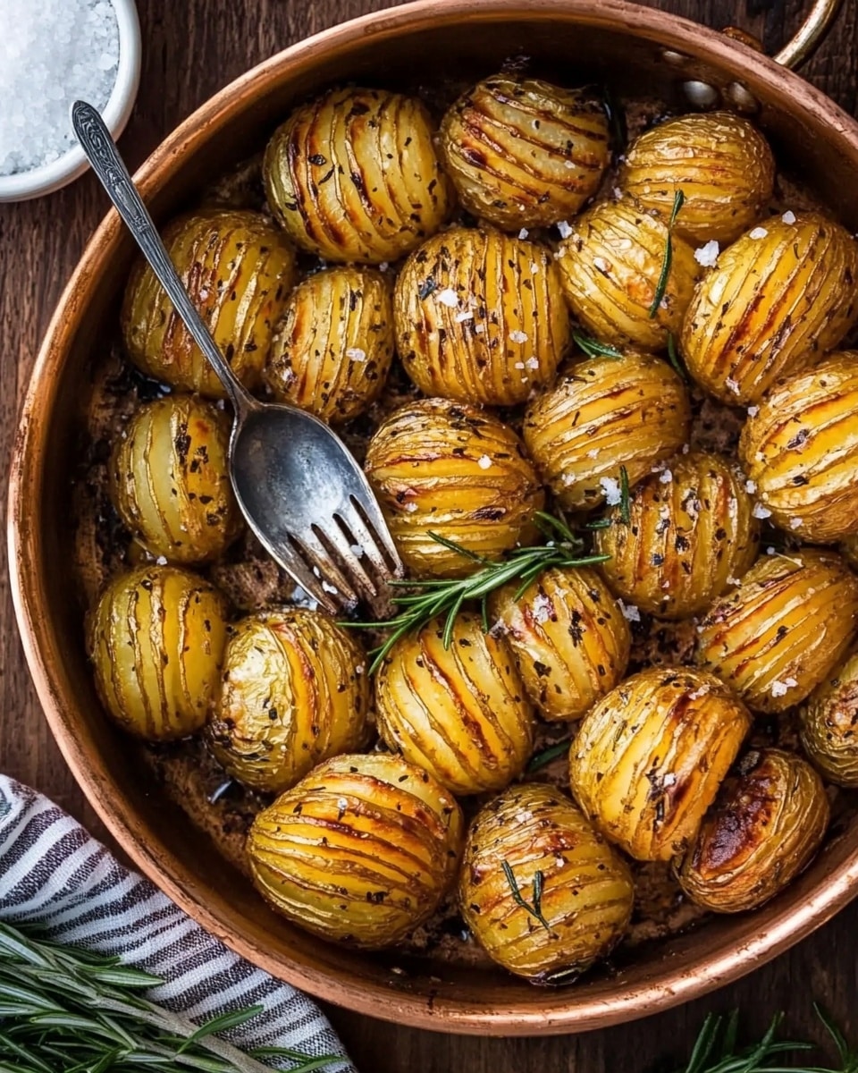 Crispy Rosemary Butter Roasted Potatoes Recipe - Recipe Image