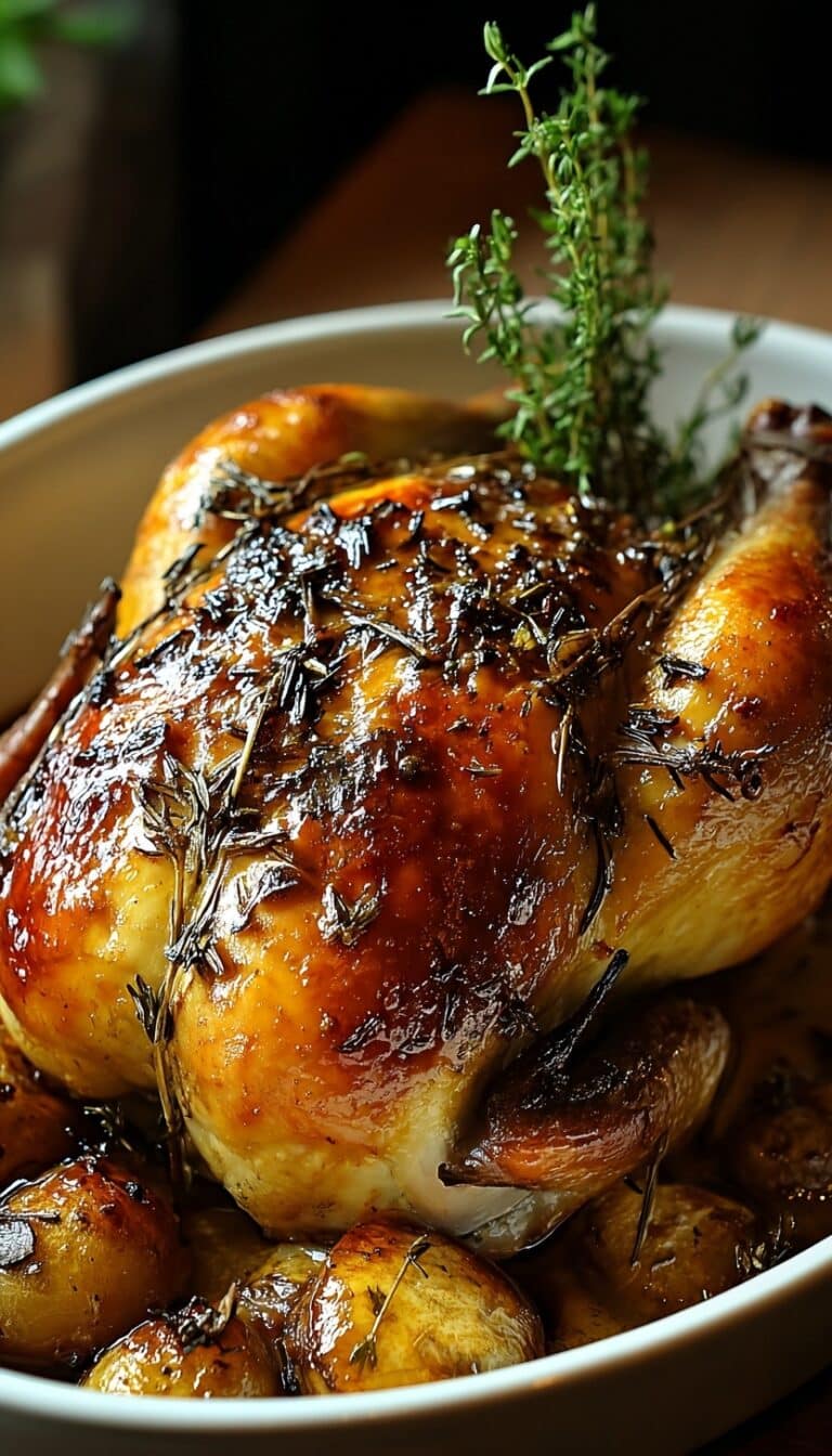 Cider Maple Oven Roasted Cornish Hen Recipe