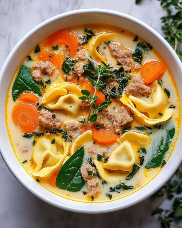 Creamy Sausage Tortellini Soup Recipe