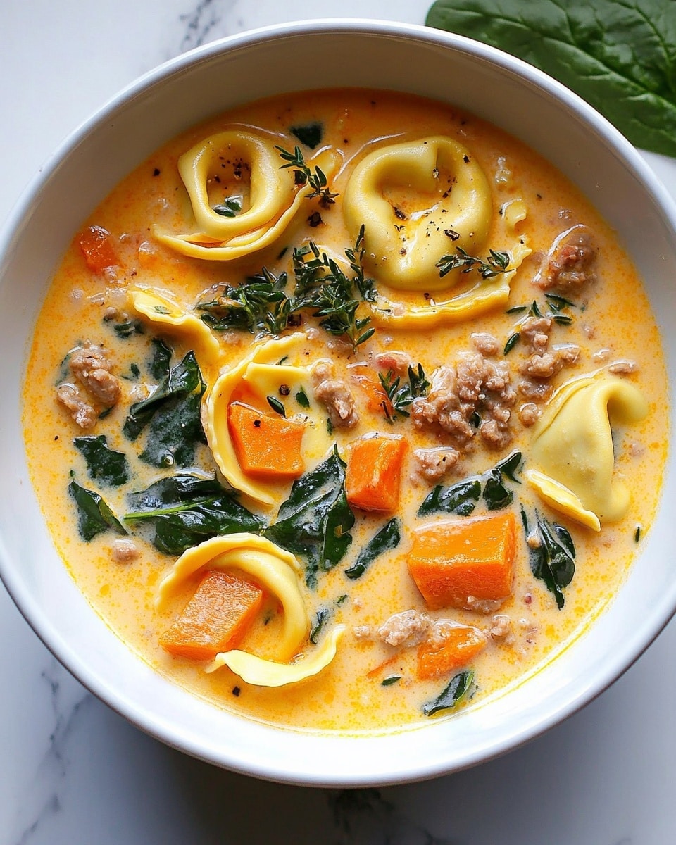 Creamy Sausage Tortellini Soup Recipe - Recipe Image