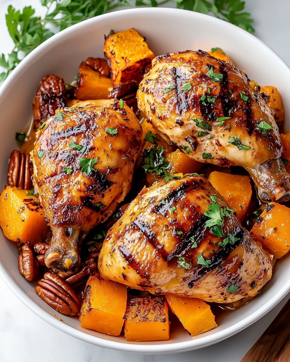 Maple-Glazed Chicken with Sweet Potatoes Recipe - Recipe Image