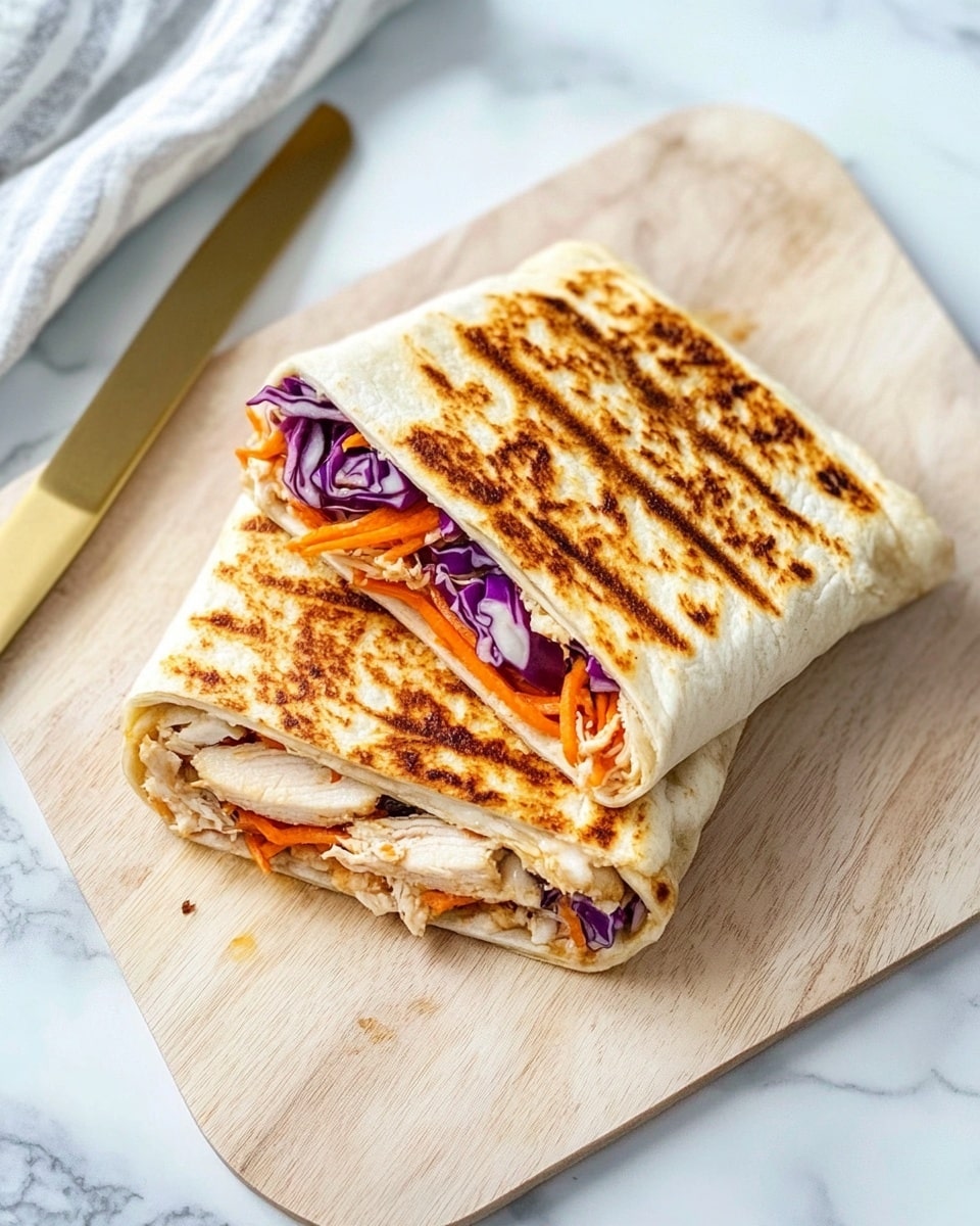 Creamy Honey Mustard Chicken Wraps Recipe