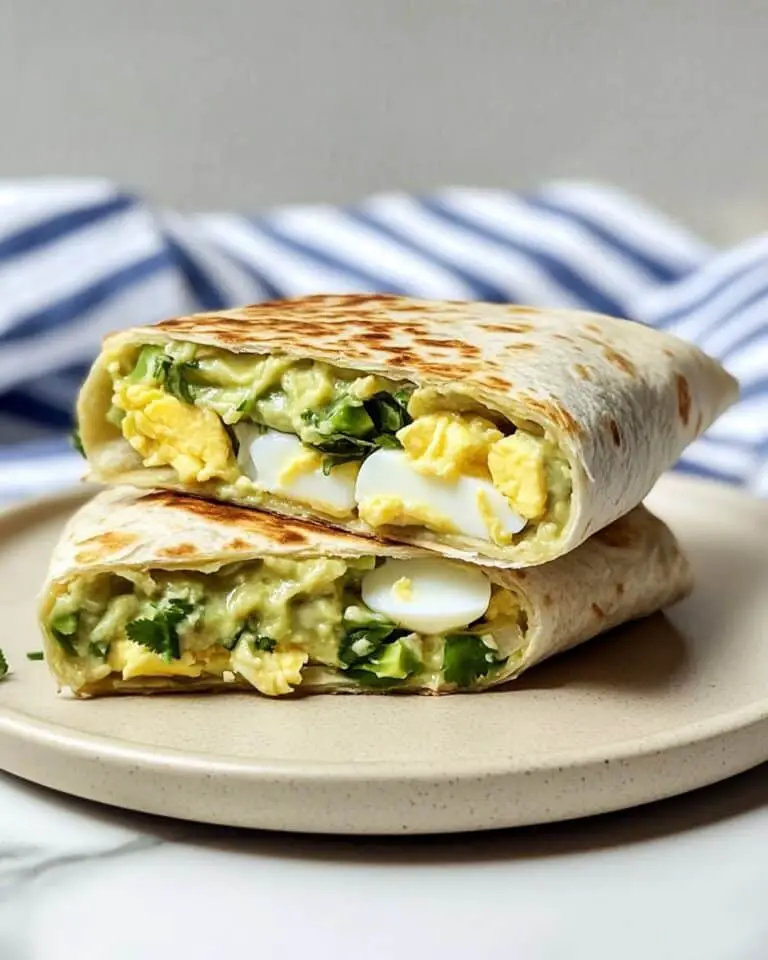 Chopped Egg Salad Wraps with Avocado and Spinach Recipe