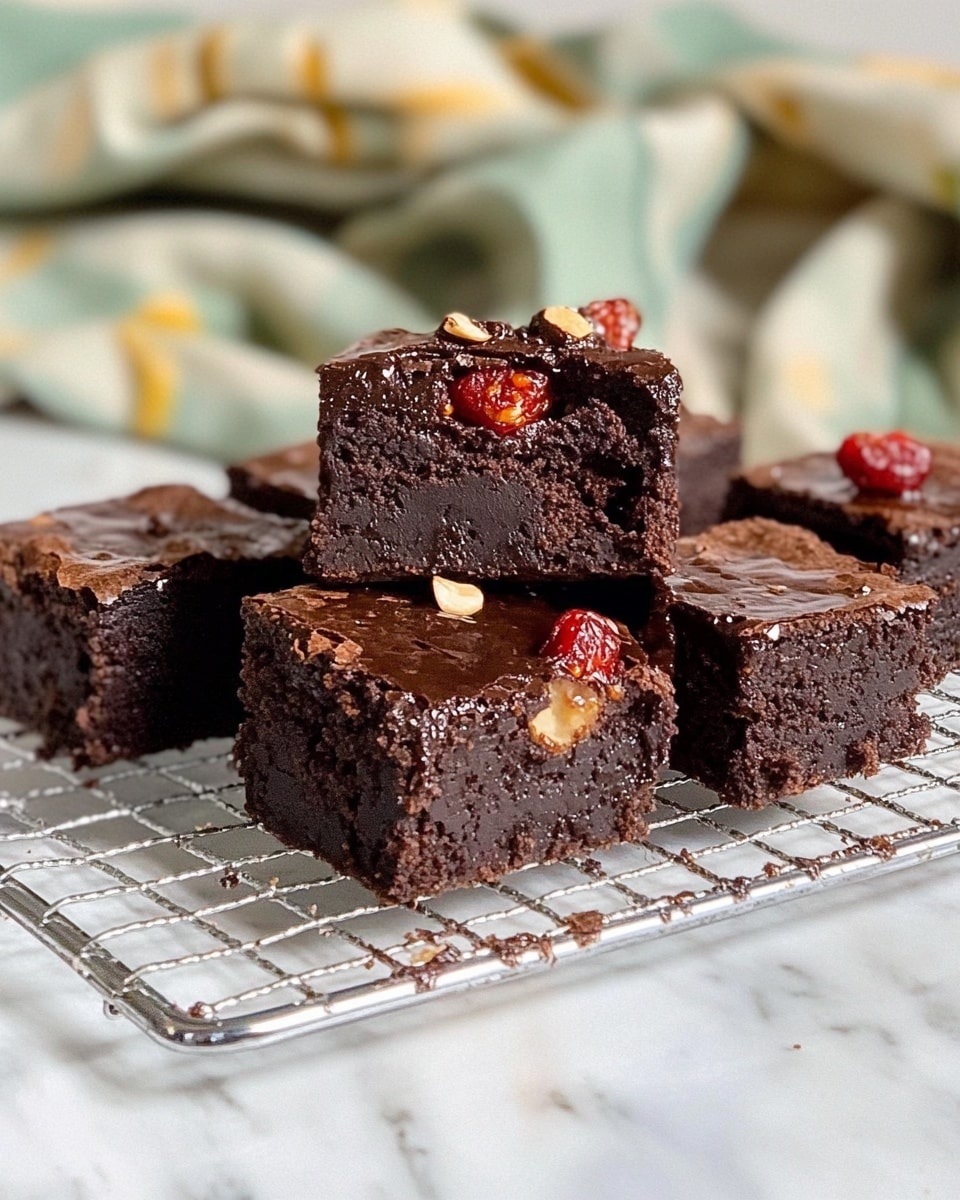 Raw Date Brownie Cups with Berry Jam Recipe
