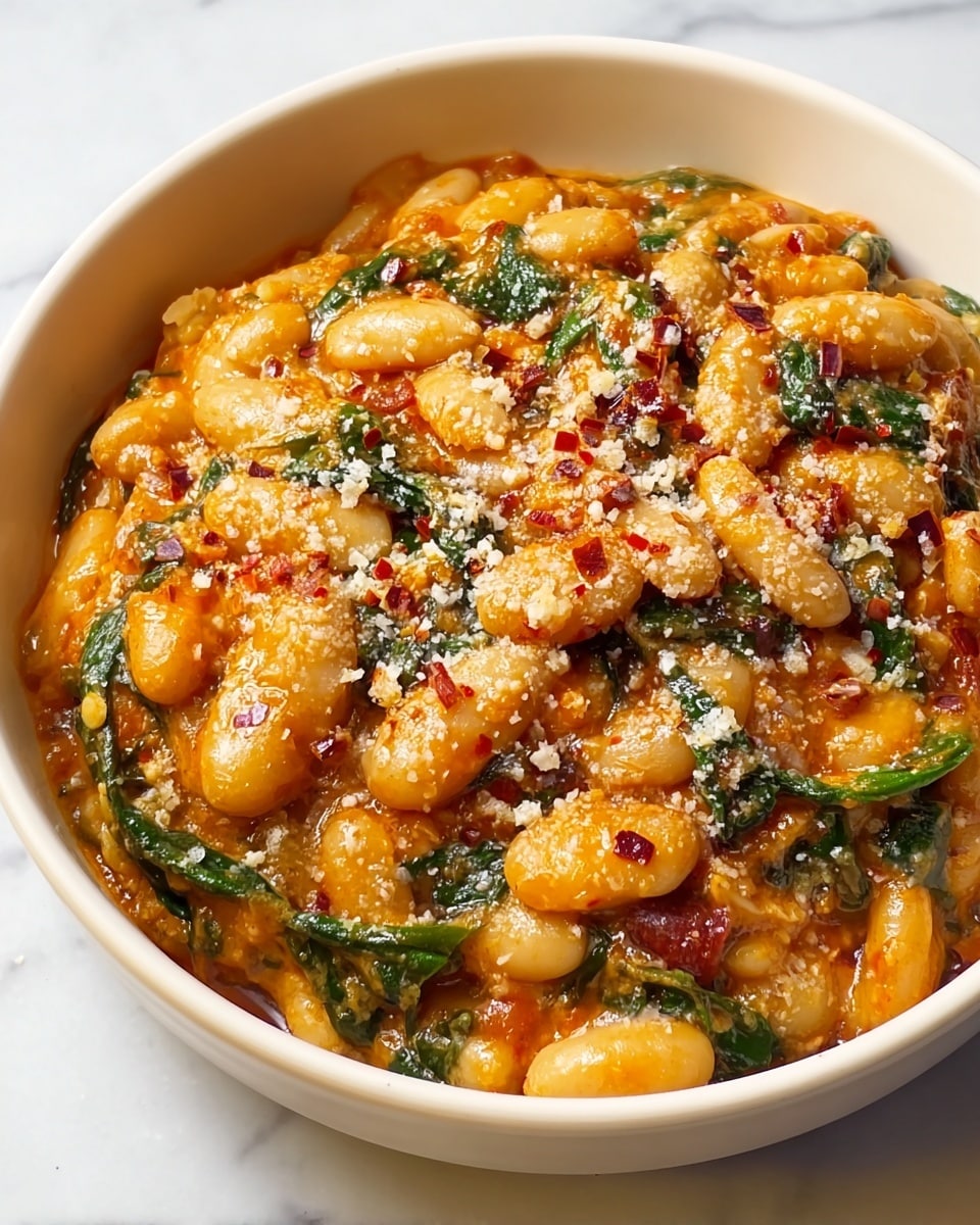 Marry Me Butter Beans With Creamy Tuscan Sauce Recipe - Recipe Image