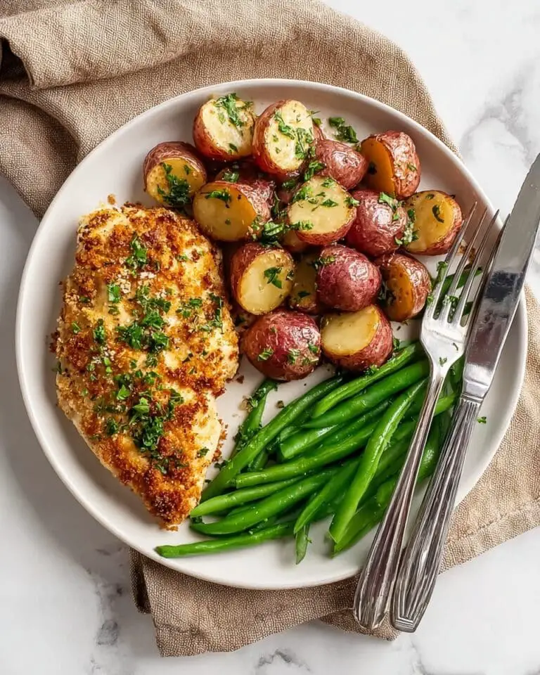Parmesan Crusted Chicken Sheet Pan Dinner Recipe
