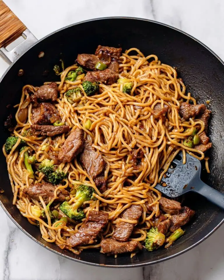 Beef and Broccoli Lo Mein Noodles Recipe