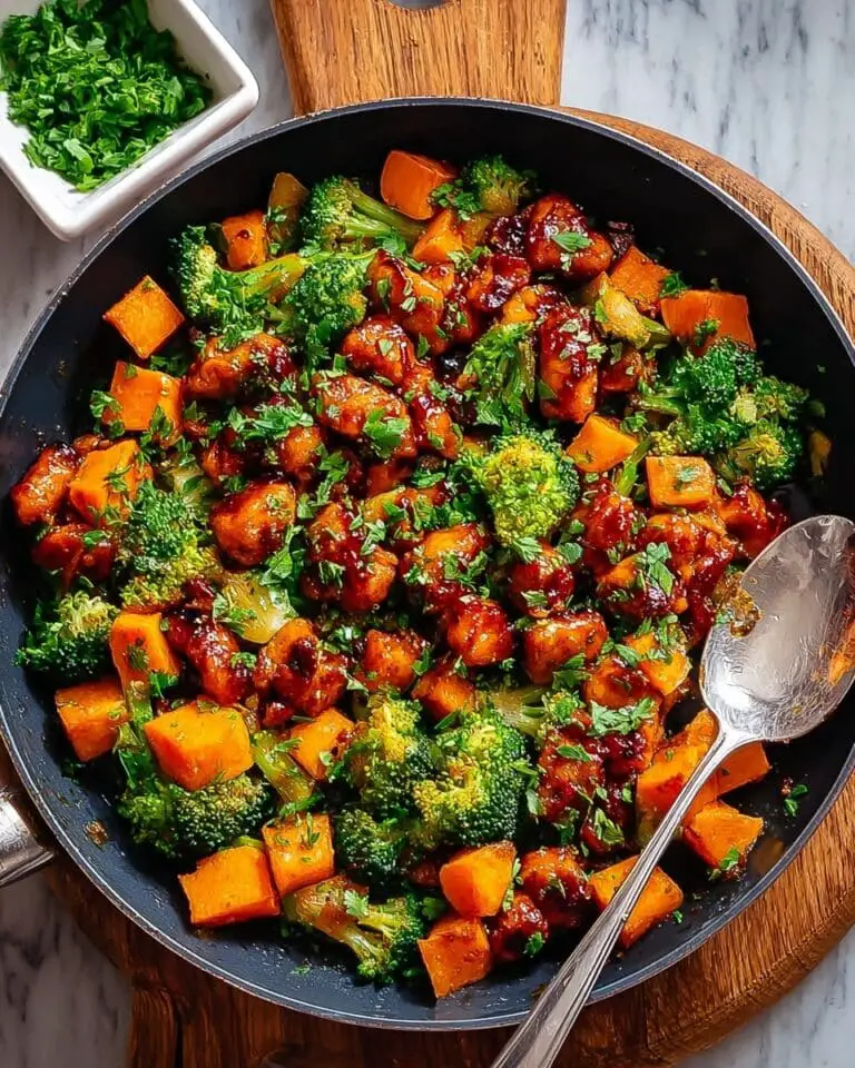 One-Pan Honey BBQ Chicken & Sweet Potatoes Recipe