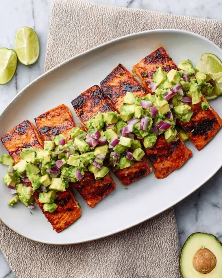 Grilled Salmon with Avocado Salsa Recipe