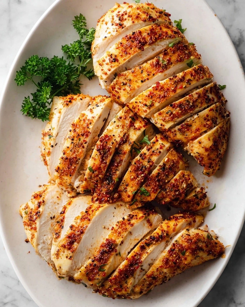 Creamy Crockpot Chicken Breast with Herbs and Spices Recipe - Recipe Image