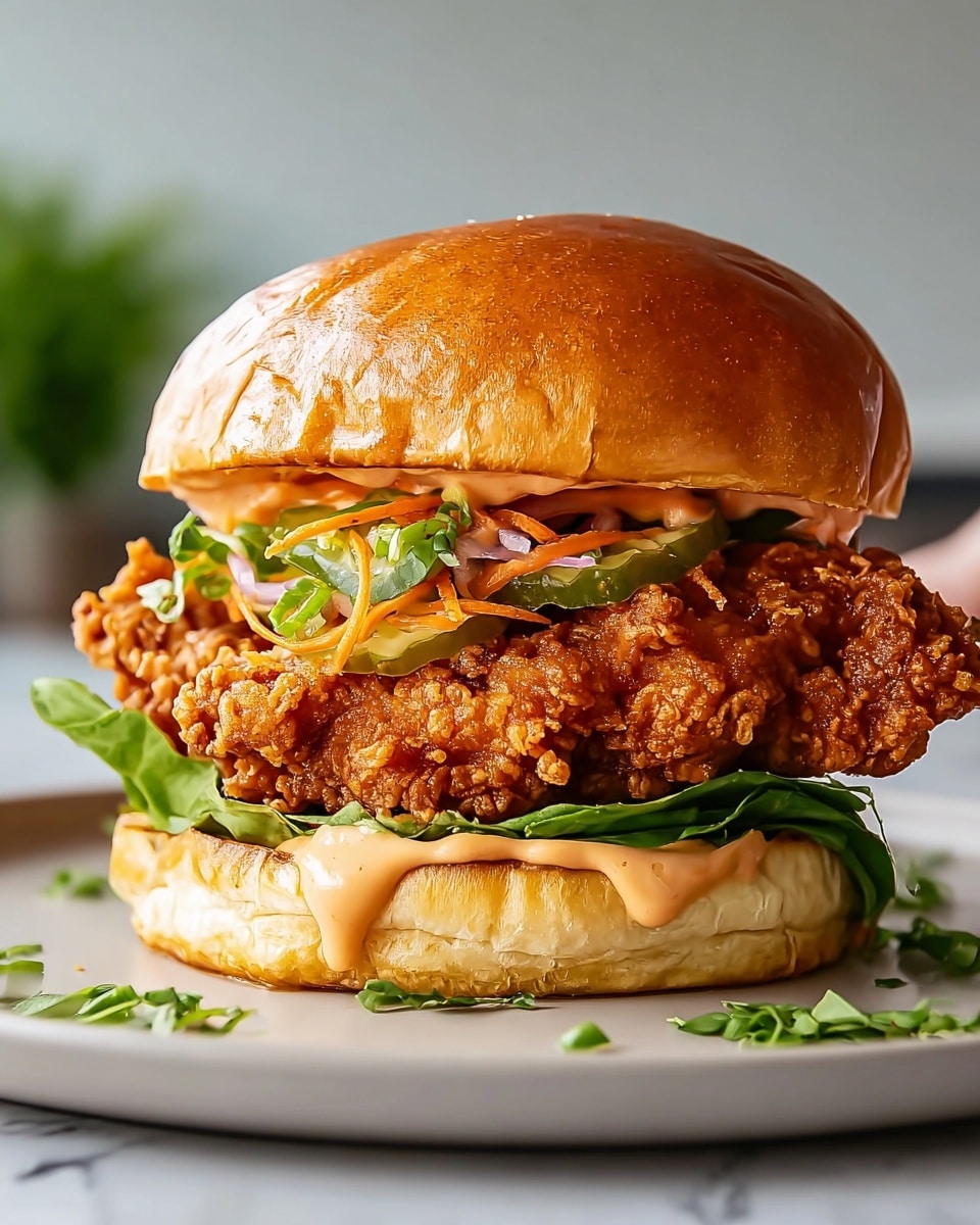 Thai Fried Chicken Sandwich Recipe - Recipe Image