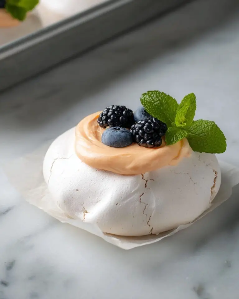 Mini Meringues with Lemon Curd and Berries Recipe