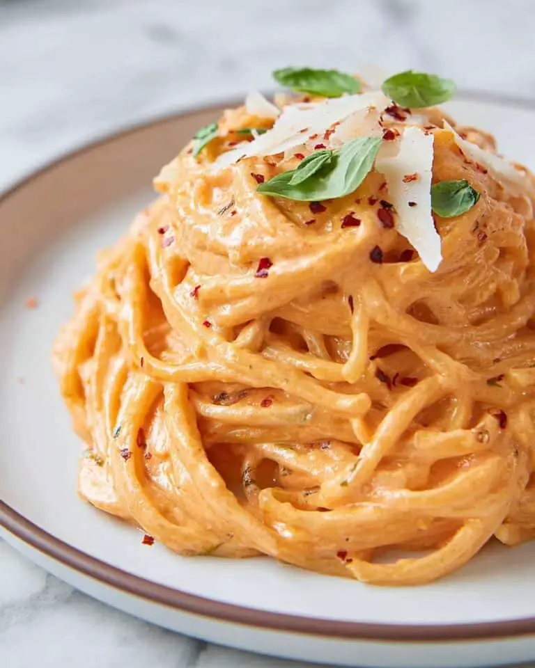 Creamy Tomato Pasta Sauce with Garlic and Parmesan Recipe