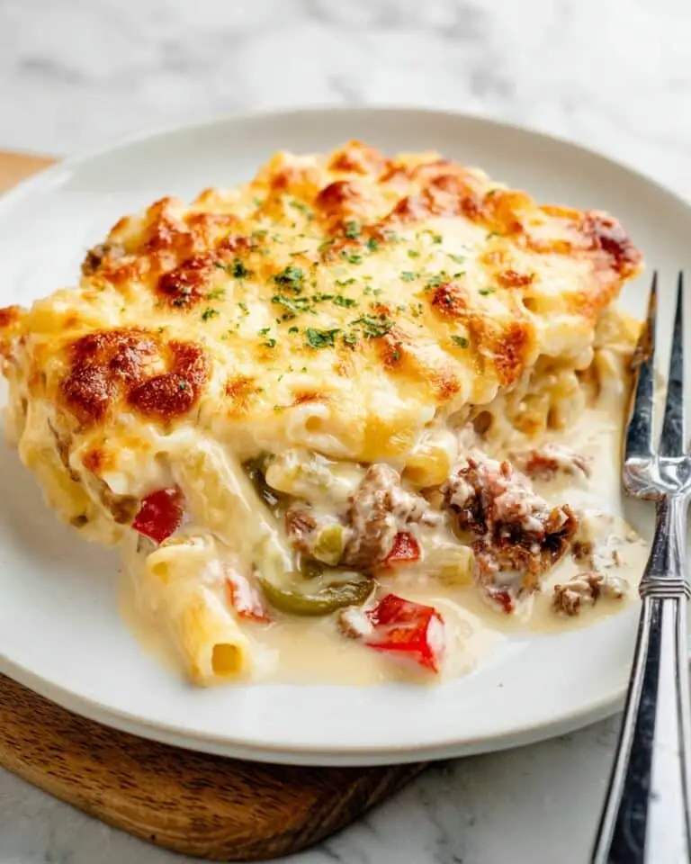 Philly Cheesesteak Casserole Recipe