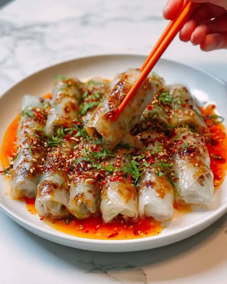 Easy Napa Cabbage Rolls with Spicy Soy-Chili Sauce Recipe