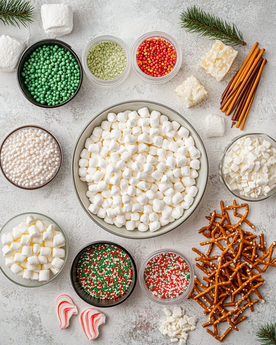 Festive Green Rice Krispie Christmas Tree Treats Recipe - Recipe Image