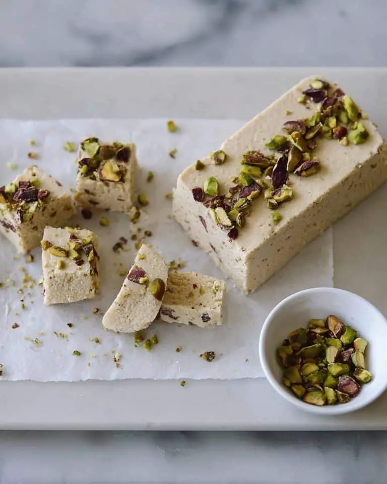 Turkish Tahini Helva with Pistachios Recipe