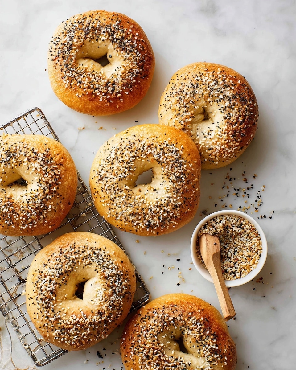 Homemade Bagels with Maple Syrup and Sea Salt Recipe - Recipe Image
