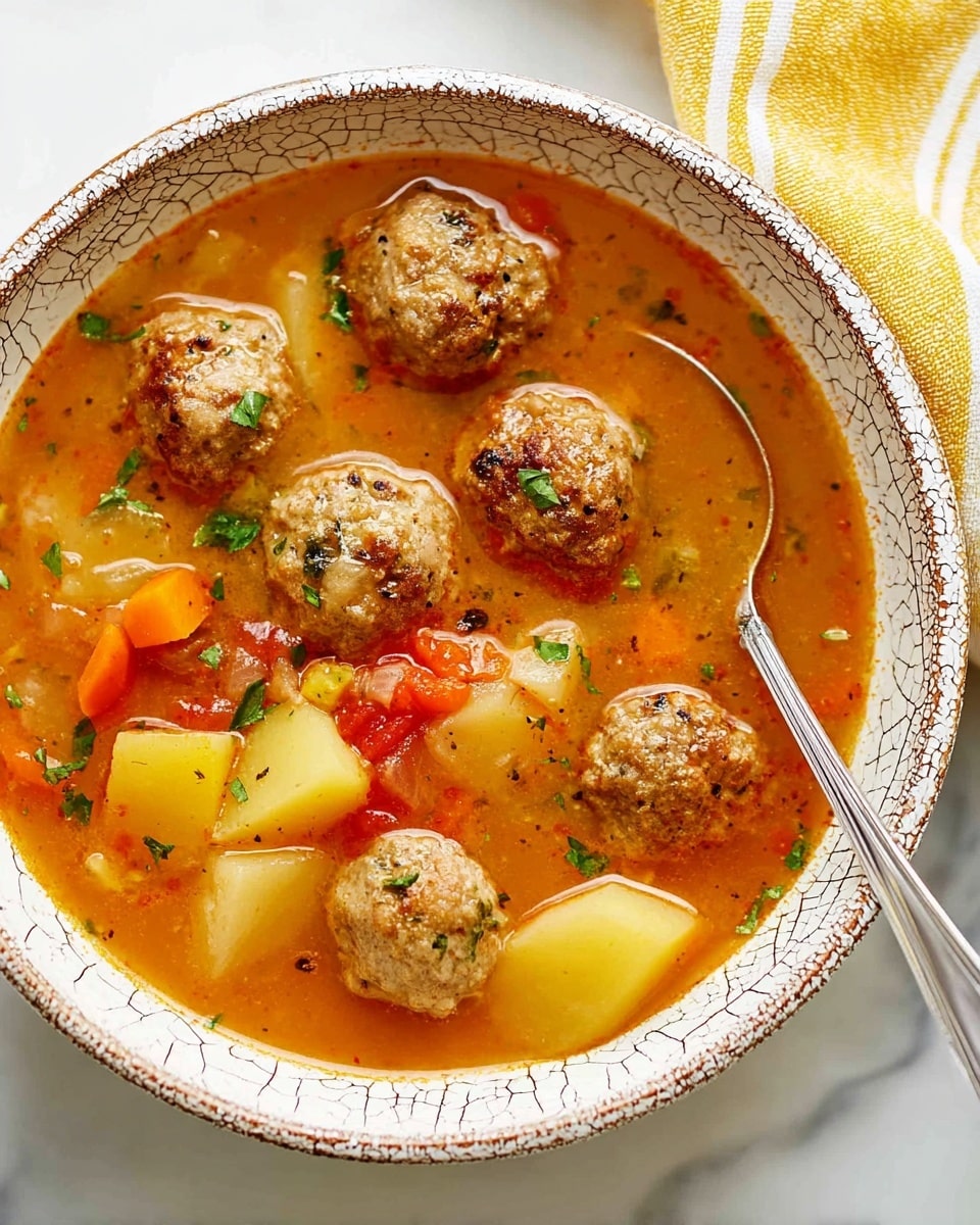 Albondigas Soup with Mexican Meatballs Recipe - Recipe Image