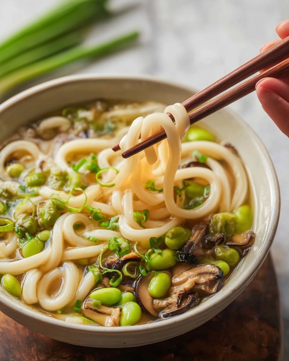 Udon Noodle Soup with Miso Broth Recipe - Recipe Image