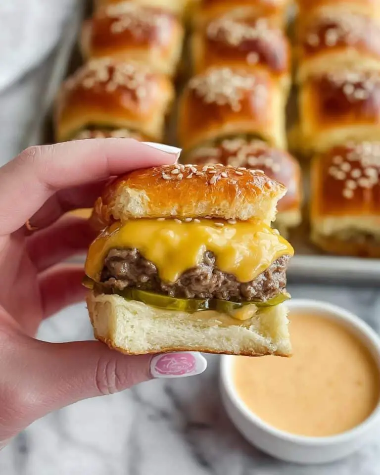 Hawaiian Roll Cheeseburger Sliders Recipe