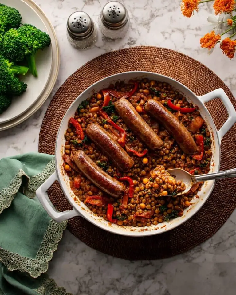 Sausage, Lentil, and Chickpea One-Pot Recipe