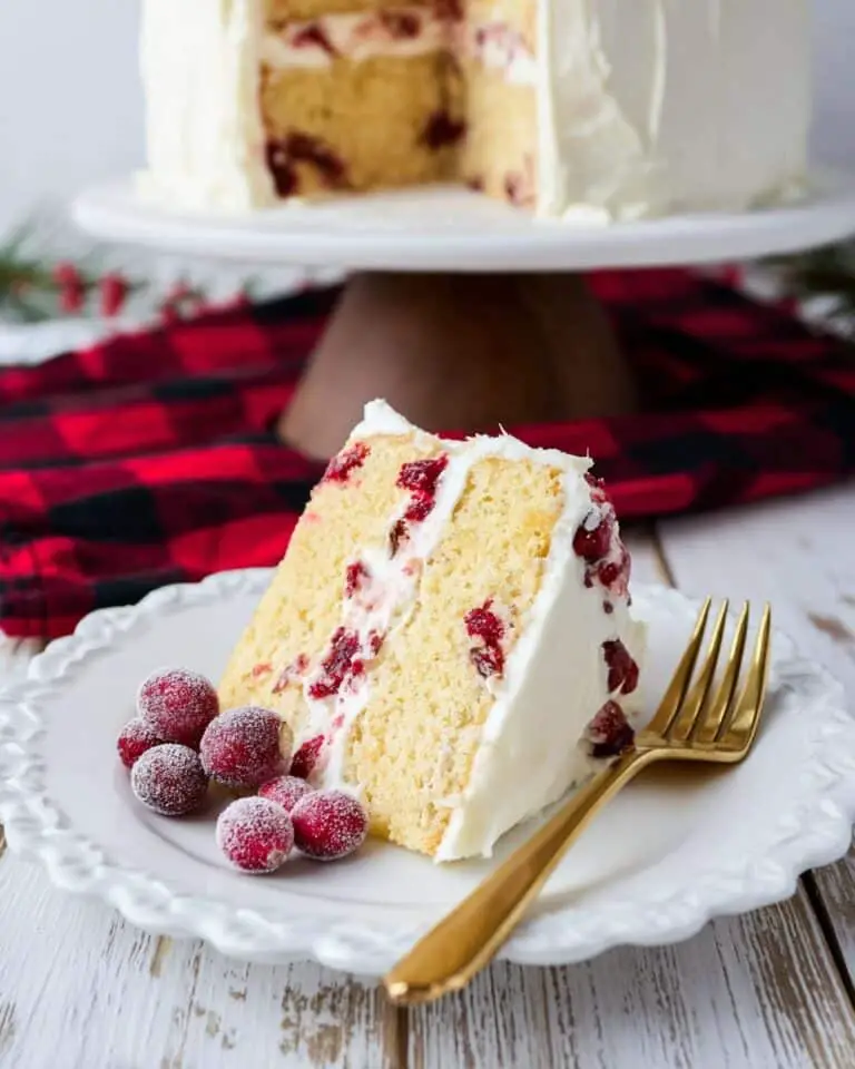 Cranberry Orange Cake with Orange Cream Cheese Frosting Recipe