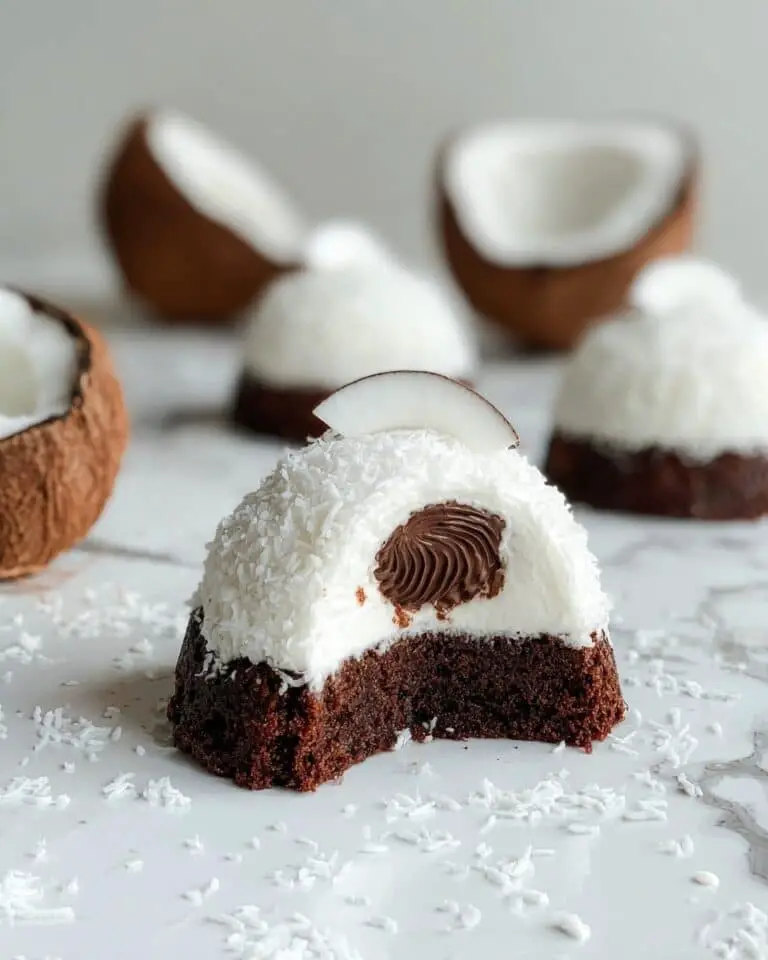 Coconut Dome with Chocolate Spread Recipe