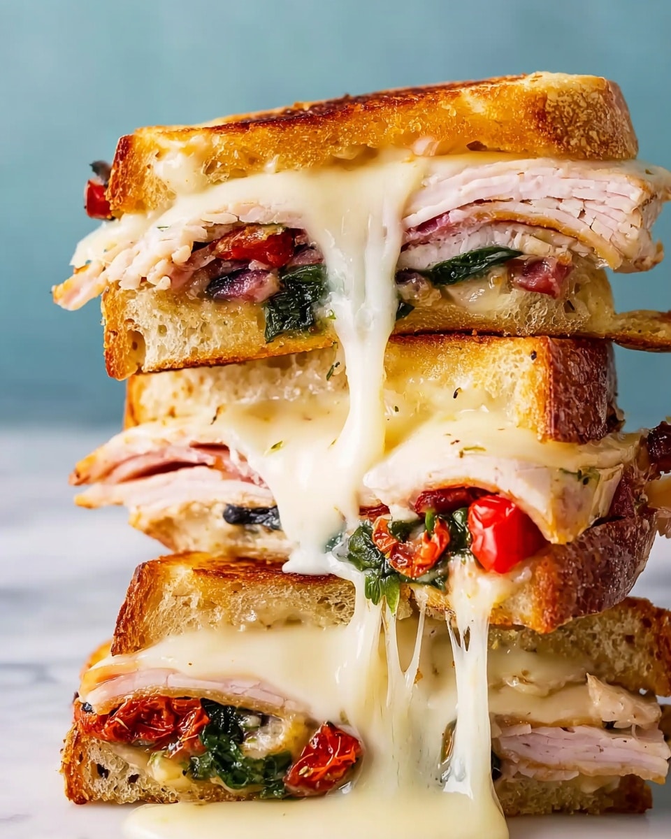 Christmas Leftovers Bread Bowl Sandwich (Muffuletta) Recipe