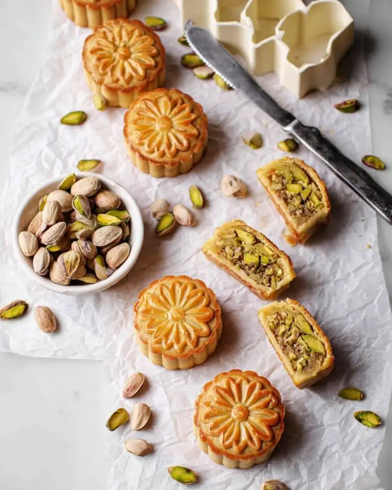 Honey Pistachio Mooncakes Recipe