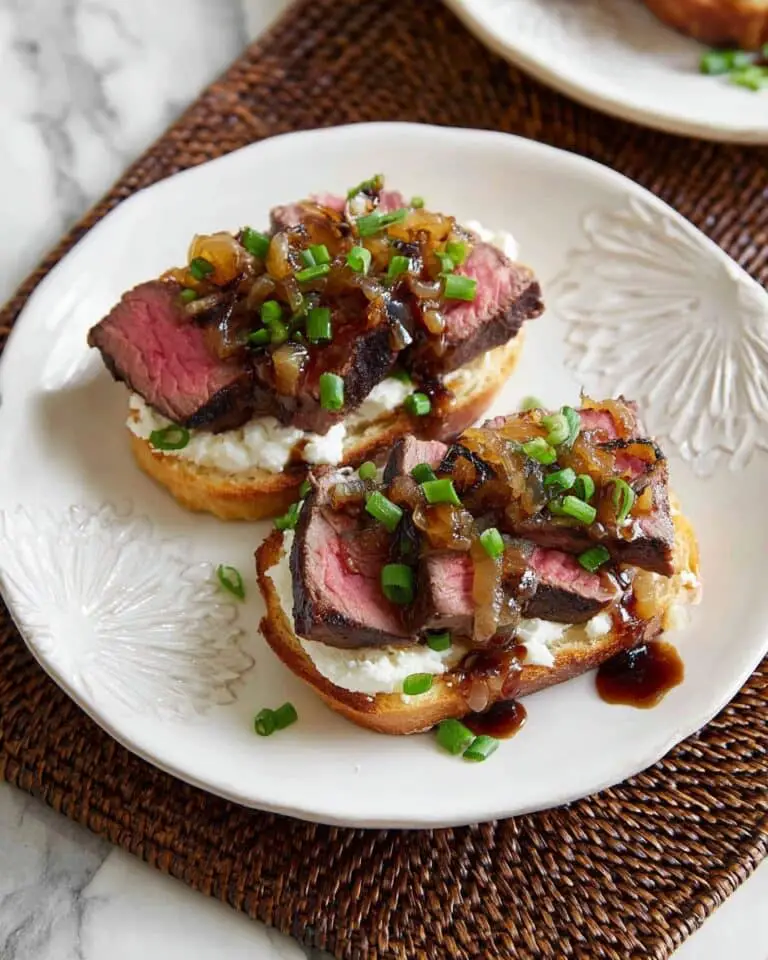 Grilled Steak Crostini with Horseradish Sauce Recipe