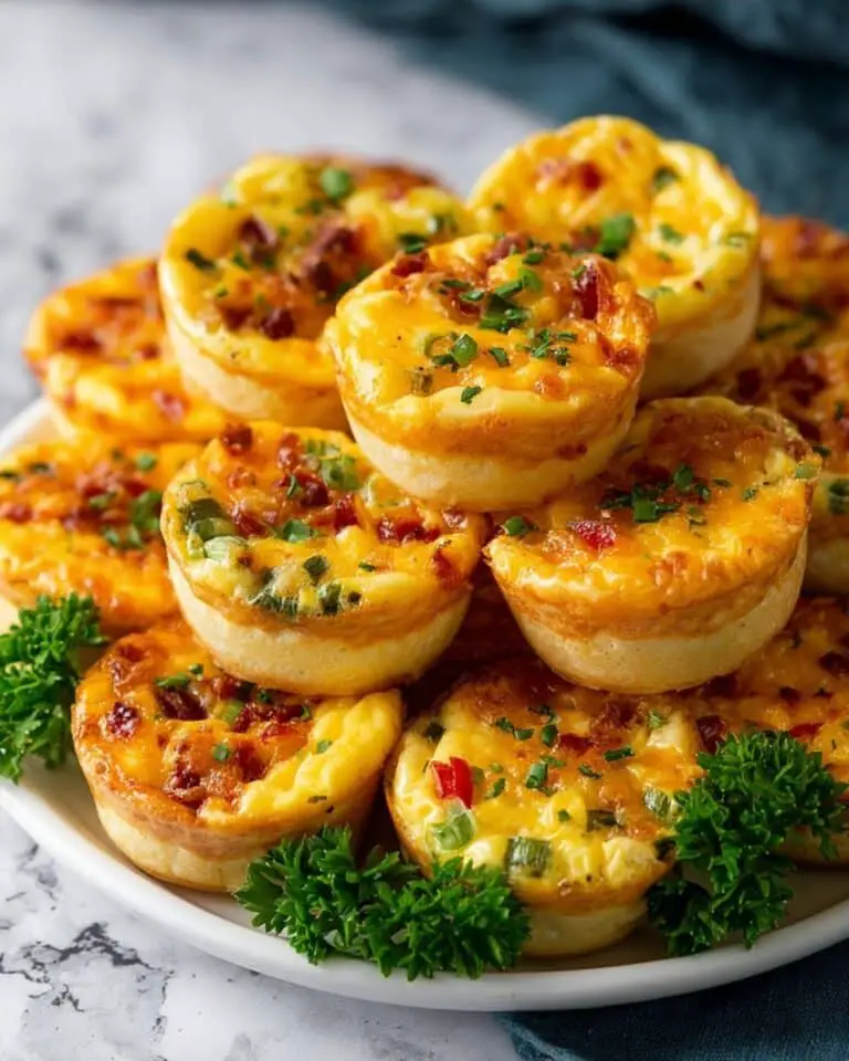 Mini Quiche Recipes with Spinach, Ham & Cheese, and Bacon Toppings Recipe