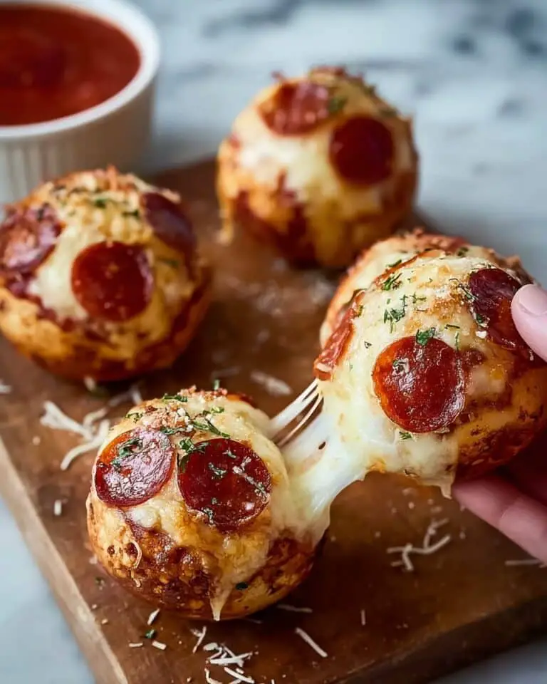 Cheesy Pepperoni Pizza Bombs Recipe