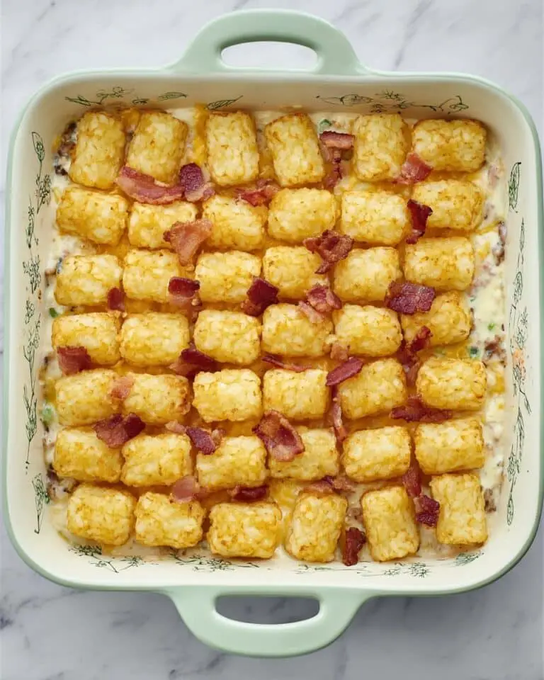 Chicken Bacon Ranch Tater Tot Casserole Recipe