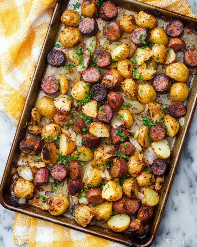 Sheet Pan Smoked Sausage and Potatoes Recipe
