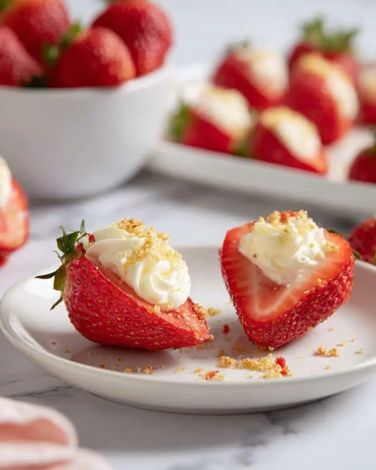 The BEST Cheesecake Deviled Strawberries Recipe