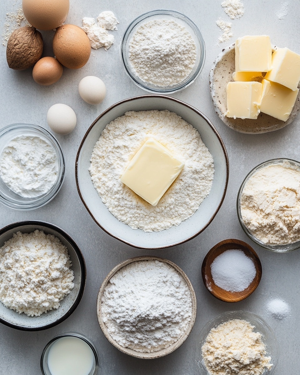 A red bowl lined with white parchment paper holds about 14 round cookies, stacked in two layers with the top layer fully visible. The cookies are light golden with a soft texture and are dusted heavily with white powdered sugar, giving them a snowy look. A woman's hand is gently holding the bowl on the left side, and the bowl sits on a wooden board that contrasts with a white marbled surface in the background. photo taken with an iphone --ar 4:5 --v 7